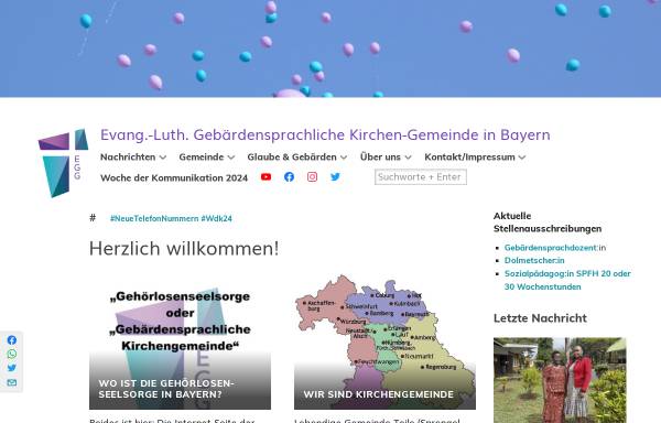 Vorschau von egg-bayern.de, Gehörlosengemeinden der Ev.-Luth. Kirche in Bayern
