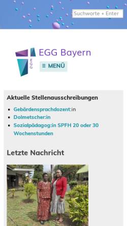 Vorschau der mobilen Webseite egg-bayern.de, Gehörlosengemeinden der Ev.-Luth. Kirche in Bayern