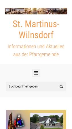 Vorschau der mobilen Webseite www.st-martinus-wilnsdorf.de, Musikkapelle St.Martinus Wilnsdorf
