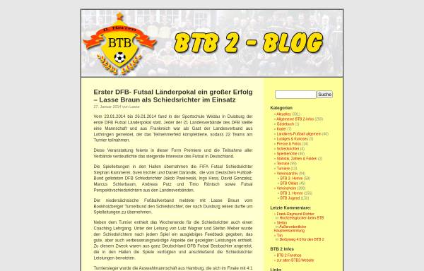 Vorschau von www.btb2.de, Bookholzberger TB, 2. Herren Fußball