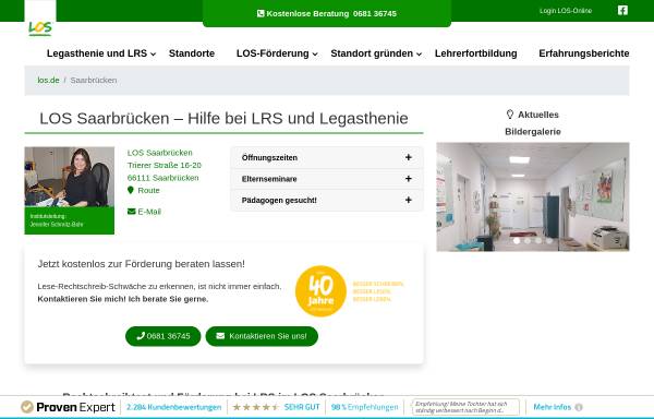 Vorschau von www.los.de, LOS Saarbrücken - Lehrinstitut für Orthografie und Sprachkompetenz