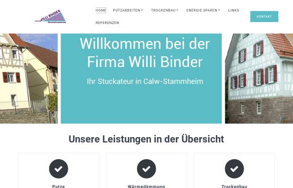 Vorschau von www.binder-stuckateur.de, Willi Binder Stuckateur GmbH & Co.KG