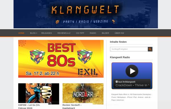 Vorschau von www.klangwelt-info.de, Klangwelt