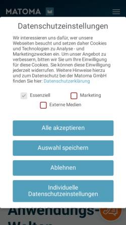 Vorschau der mobilen Webseite www.matoma.de, Matoma Internet Consulting GmbH