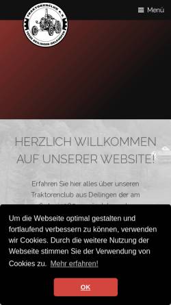 Vorschau der mobilen Webseite www.traktorenclub-deilingen.de, Traktorenclub Deilingen-Delkhofen e. V.