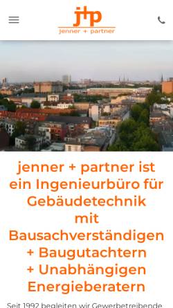 Vorschau der mobilen Webseite www.jenner-und-partner.de, Jenner und Partner GbR