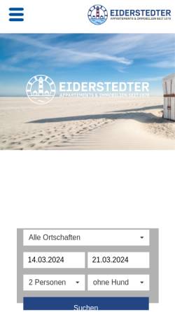 Vorschau der mobilen Webseite www.eiderstedter-immobilien.de, Eiderstedter Immobilien