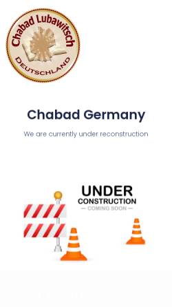 Vorschau der mobilen Webseite chabad.de, Chabad Germany