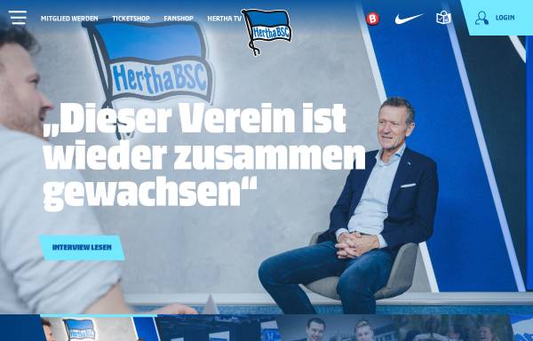 Vorschau von www.herthabsc.de, Hertha BSC Berlin