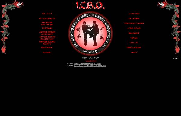 Vorschau von www.icbo.de, International Chinese Boxing Organization