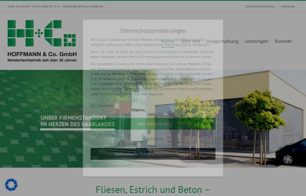 Vorschau von www.hoffmann-fliesen.de, Hoffmann und Co. GmbH