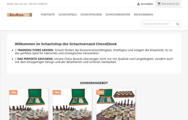 Vorschau von chessebook.com, Chessebook