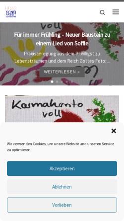Vorschau der mobilen Webseite www.konfis.de, Konfirmandenarbeit heute