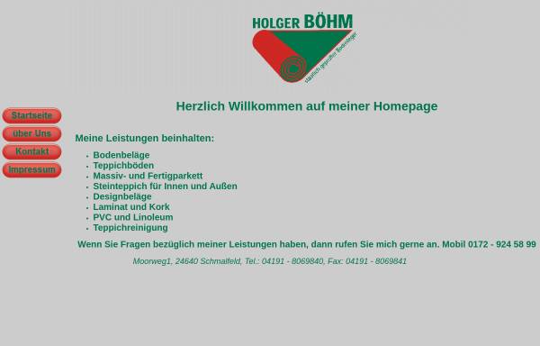 Vorschau von www.bodenbelaege-boehm.de, Holger Böhm