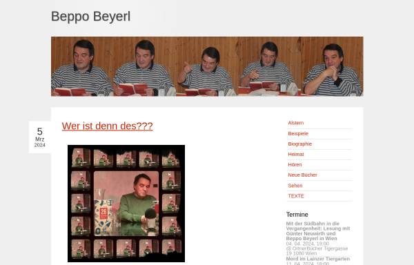 Vorschau von www.beppobeyerl.at, Beppo Beyerl