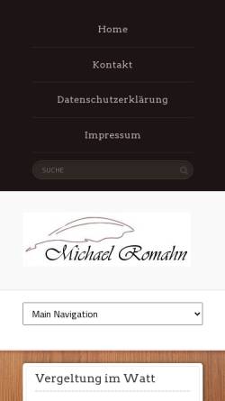 Vorschau der mobilen Webseite www.michael-romahn.de, Michael Romahn
