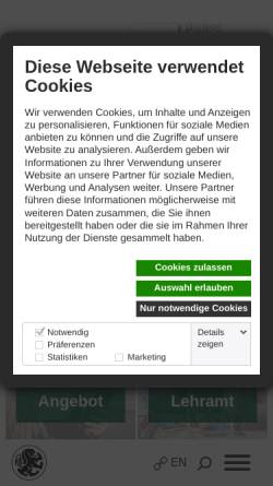 Vorschau der mobilen Webseite www.uni-salzburg.at, Universität Salzburg