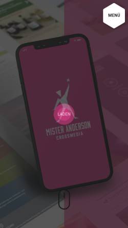 Vorschau der mobilen Webseite www.mister-anderson.de, Mister Anderson - Webarchitektur