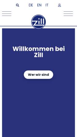 Vorschau der mobilen Webseite zillnet.de, Zill GmbH & Co. KG