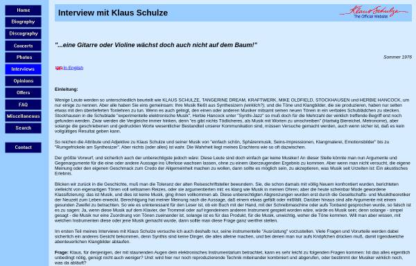 Vorschau von www.klaus-schulze.com, Schulze, Klaus