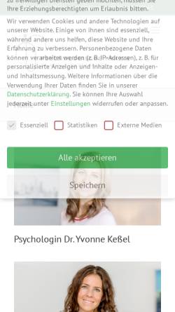 Vorschau der mobilen Webseite www.psychologische-praxis-ffm.de, Psychologische Praxis Dipl.-Psych. Yvonne Keßel geb. Pfaff
