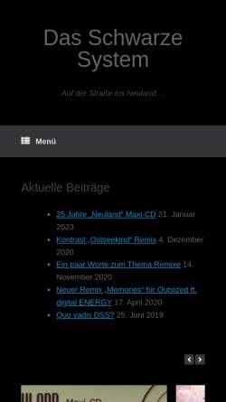 Vorschau der mobilen Webseite www.dasschwarzesystem.de, Das Schwarze System