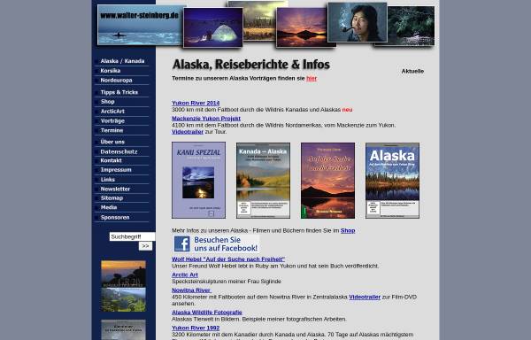 Vorschau von www.walter-steinberg.de, Abenteuerliche Reisen durch Amerikas 