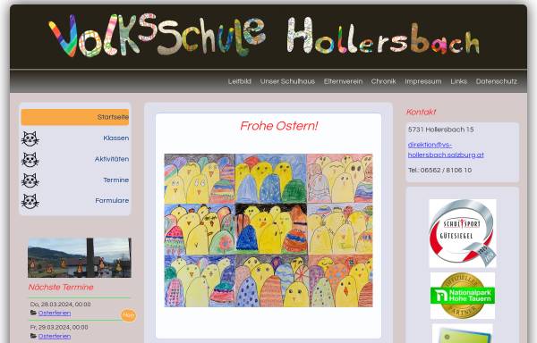 Vorschau von www.vs-hollersbach.salzburg.at, Volksschule