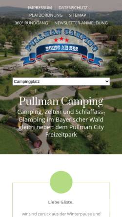 Vorschau der mobilen Webseite pullmancamping.de, Pullmancamping