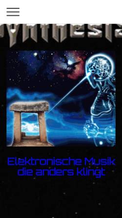 Vorschau der mobilen Webseite synthesia-music.jimdofree.com, Synthesia