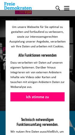 Vorschau der mobilen Webseite www.fdp-bayern.de, FDP Bayern