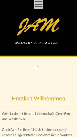 Vorschau der mobilen Webseite www.weingut-jam.de, Weingut J.A. Meyer