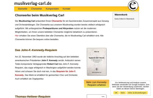 Vorschau von www.musikverlag-carl.de, Musikverlag Robert Carl Ormesheim