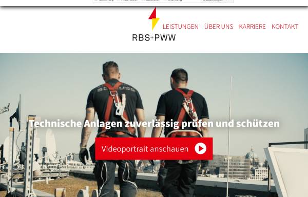 Vorschau von www.rbs-pww.de, RBS und PWW Blitzschutz