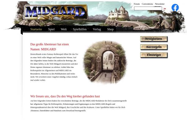 Vorschau von midgard-online.de, Midgard-online