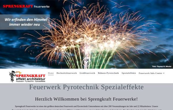 Vorschau von www.sprengkraft.de, Feuerwerk und Pyrotechnik