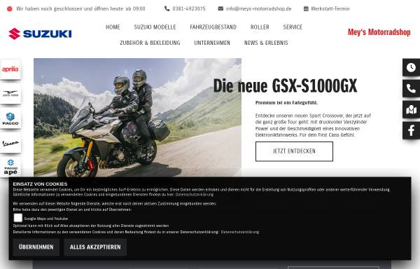 Vorschau von www.meys-motorradshop.de, Meys Motorradshop