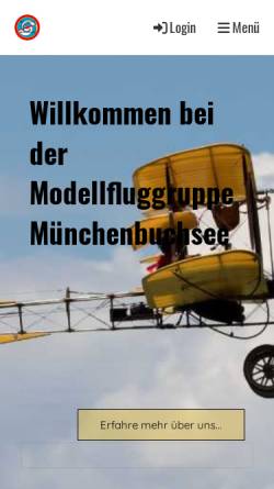 Vorschau der mobilen Webseite www.mgmu.ch, Modellfluggruppe Münchenbuchsee
