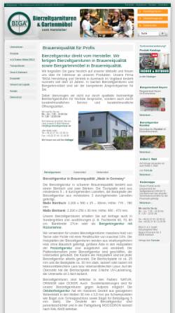 Vorschau der mobilen Webseite www.biga-bierzeltgarnituren.de, BIGA Bierzeltgarnituren GmbH