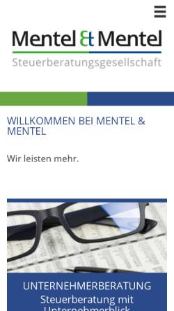 Vorschau der mobilen Webseite mentel-mentel.de, Mentel & Lennert