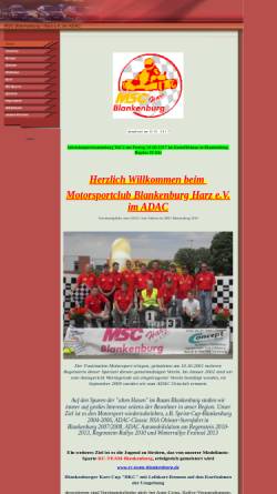 Vorschau der mobilen Webseite www.msc-blankenburg.de, MSC Blankenburg