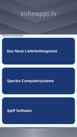 Vorschau der mobilen Webseite www.schnappi.tv, Schnappi das kleine Krokodil