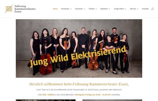 Vorschau von folkwang-kammerorchester.de, Folkwang Kammerorchester Essen e.V.