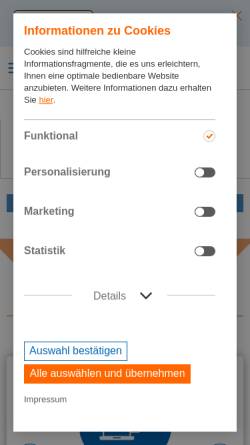 Vorschau der mobilen Webseite www.volksbank-koeln-bonn.de, Volksbank Bonn Rhein-Sieg eG