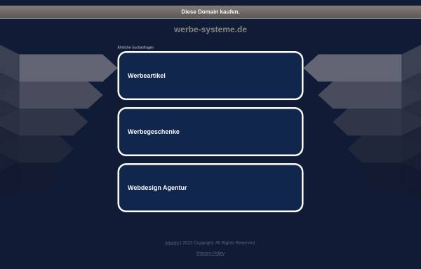 Vorschau von www.werbe-systeme.de, Nick Werbe-Systeme