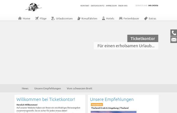 Vorschau von www.ticketkontor.de, TicketKontor