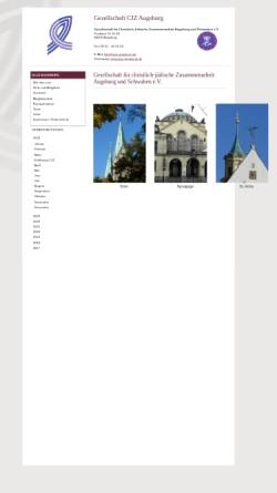 Vorschau der mobilen Webseite www.gcjz-augsburg.de, Augsburg - Gesellschaft für christlich jüdische Zusammenarbeit