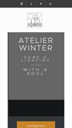 Vorschau der mobilen Webseite atelier-winter.de, Atelier Winter