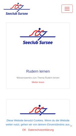Vorschau der mobilen Webseite seeclub-sursee.ch, Seeclub Sursee