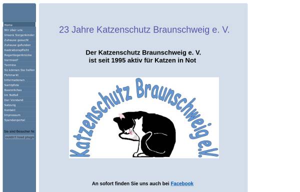 Vorschau von www.katzenschutz-bs.de, Katzenschutz Braunschweig